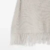 100 % Wolle Cape mit Fransen