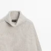 100 % Wolle Cape mit Fransen