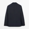 Anzug-Blazer aus kühler Wollmischung mit Karomuster Anzug-Blazer aus kühler Wollmischung mit Karomuster