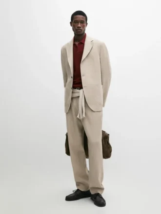 Anzug-Blazer aus Leinen