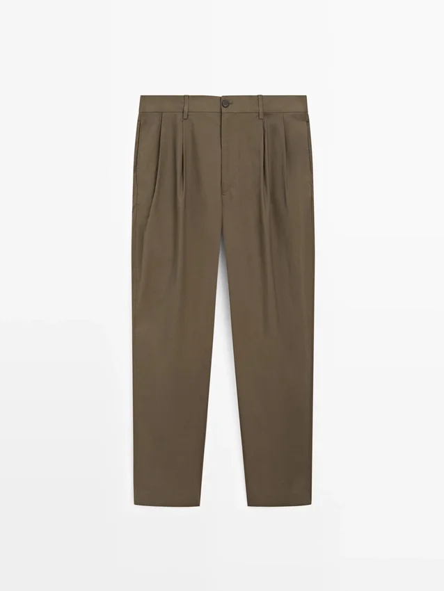 Baumwoll-Hose mit doppelten Abnähern Baumwoll-Hose mit doppelten Abnähern