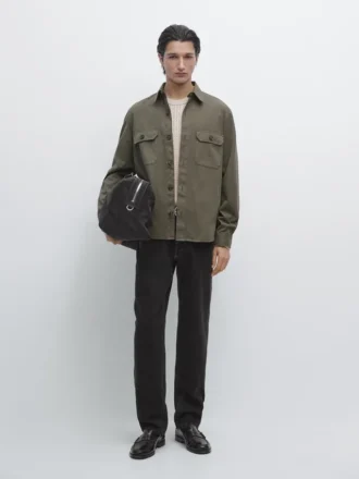 Baumwoll-Overshirt mit Taschen Baumwoll-Overshirt mit Taschen