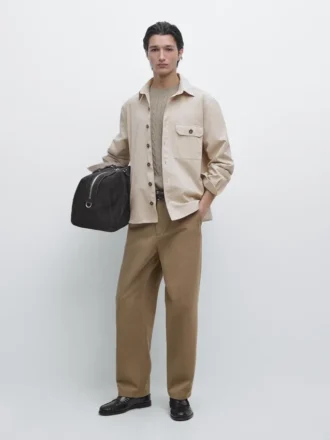 Baumwoll-Overshirt mit Taschendetails Baumwoll-Overshirt mit Taschendetails
