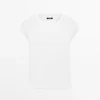 Baumwoll-T-Shirt mit kurzen Raglanärmeln Baumwoll-T-Shirt mit kurzen Raglanärmeln