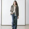 Blazer aus melierter Wollmischung Blazer aus melierter Wollmischung