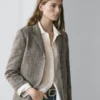 Blazer aus melierter Wollmischung Blazer aus melierter Wollmischung