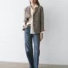 Blazer aus melierter Wollmischung Blazer aus melierter Wollmischung