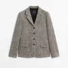 Blazer aus melierter Wollmischung Blazer aus melierter Wollmischung