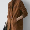 Blazer aus Wildleder mit Taschen Blazer aus Wildleder mit Taschen