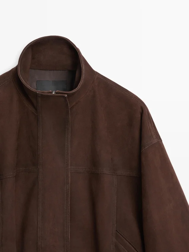 Bomberjacke aus Wildleder Bomberjacke aus Wildleder