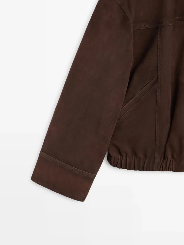 Bomberjacke aus Wildleder Bomberjacke aus Wildleder