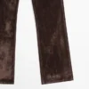 Bootcut-Jeans mit hoher Taille und Flock-Finish Bootcut-Jeans mit hoher Taille und Flock-Finish