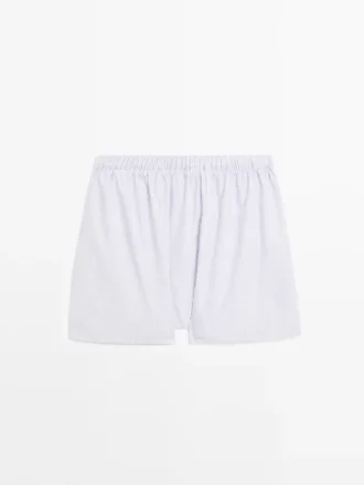 Boxershorts mit doppeltem Streifenmuster Boxershorts mit doppeltem Streifenmuster