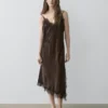Camisole-Kleid mit Spitzendetails Camisole-Kleid mit Spitzendetails