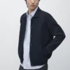 Cardigan aus 100 % Baumwolle mit Poloshirts-Kragen Cardigan aus 100 % Baumwolle mit Poloshirts-Kragen