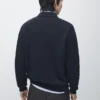 Cardigan aus 100 % Baumwolle mit Poloshirts-Kragen Cardigan aus 100 % Baumwolle mit Poloshirts-Kragen