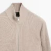 Cardigan aus Baumwolle mit Reißverschluss Cardigan aus Baumwolle mit Reißverschluss