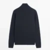 Cardigan aus Baumwolle mit Reißverschluss Cardigan aus Baumwolle mit Reißverschluss