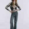 Cardigan aus Baumwollmischung mit Argyle-Muster Cardigan aus Baumwollmischung mit Argyle-Muster