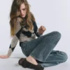 Cardigan aus Baumwollmischung mit Argyle-Muster Cardigan aus Baumwollmischung mit Argyle-Muster
