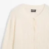 Cardigan aus Wolle mit Zopfmuster Cardigan aus Wolle mit Zopfmuster