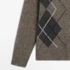 Cardigan aus Wollmischung mit Argyle-Muster Cardigan aus Wollmischung mit Argyle-Muster