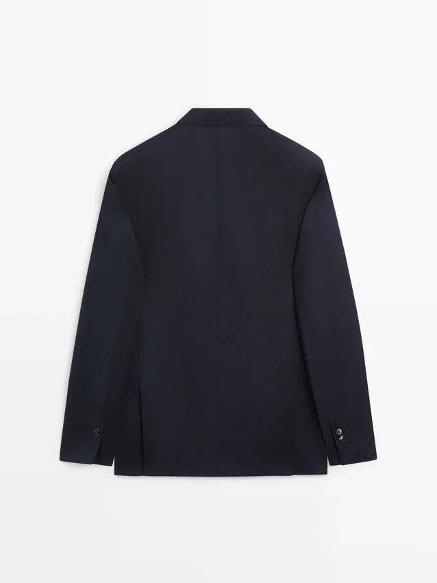 Cool Wool Zweireihiger Blazer für Anzüge Cool Wool Zweireihiger Blazer für Anzüge