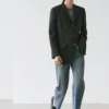 Dreiknopf-Blazer aus Wolle Dreiknopf-Blazer aus Wolle