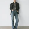 Dreiknopf-Blazer aus Wolle Dreiknopf-Blazer aus Wolle