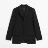 Dreiknopf-Blazer aus Wolle Dreiknopf-Blazer aus Wolle