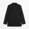 Dreiknopf-Blazer aus Wolle Dreiknopf-Blazer aus Wolle