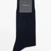 Einfarbige Socken aus Baumwollmischgewebe