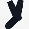 Einfarbige Socken aus Baumwollmischgewebe