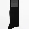 Einfarbige Socken aus Seidenmischgewebe