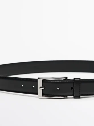 Eleganter Gürtel aus Nappaleder mit Ziernähten