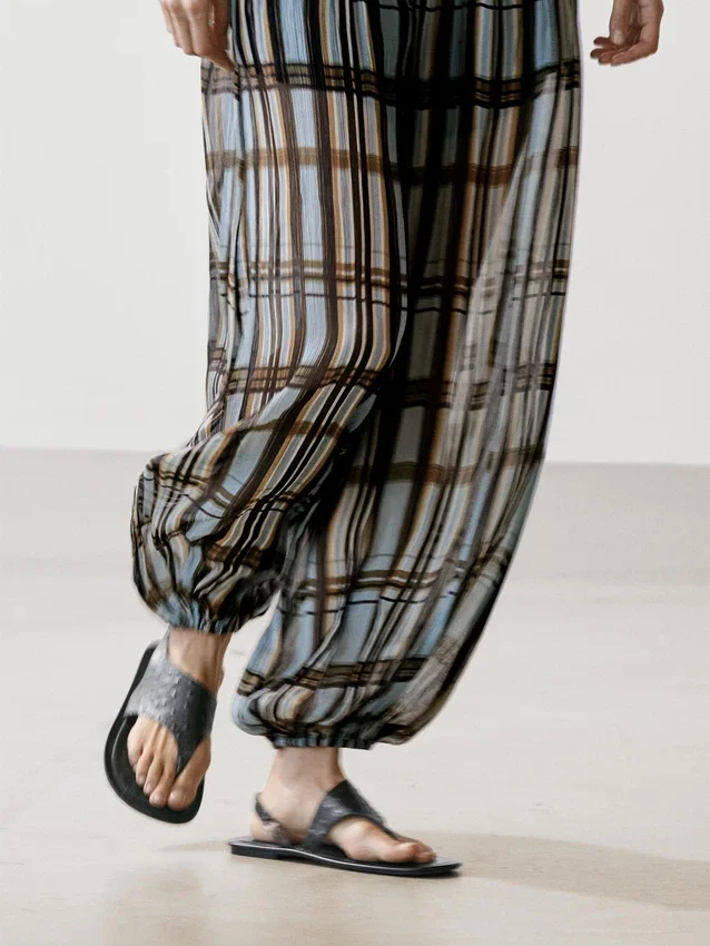 Fließende bedruckte Sarouel-Hose Fließende bedruckte Sarouel-Hose