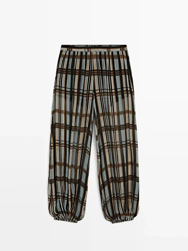 Fließende bedruckte Sarouel-Hose Fließende bedruckte Sarouel-Hose