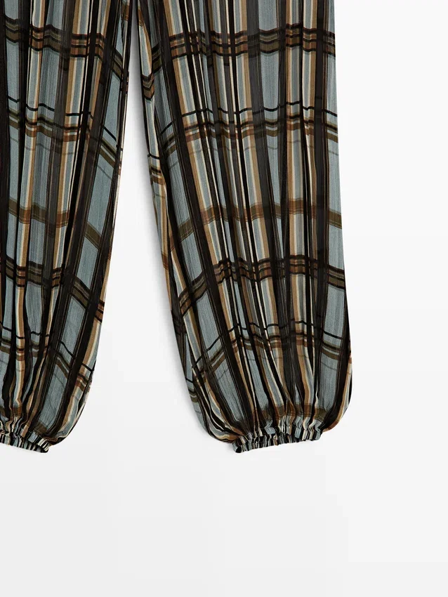 Fließende bedruckte Sarouel-Hose Fließende bedruckte Sarouel-Hose