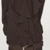 Fließende Bluse mit Rüschen Fließende Bluse mit Rüschen