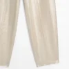 Fließende Metallic-Leinen-Hose Fließende Metallic-Leinen-Hose