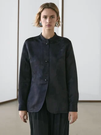 Fließendes Jacquard-Hemd