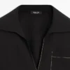 Fließendes Overshirt aus Wollmischung mit Taschendetails Fließendes Overshirt aus Wollmischung mit Taschendetails