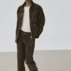 Flock-Jeans mit geradem Bein und niedriger Leibhöhe Flock-Jeans mit geradem Bein und niedriger Leibhöhe