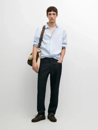 Fünf-Taschen-Hose aus Baumwolle und Leinen