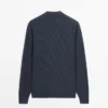 Gerippte Cardigan mit Knöpfen Gerippte Cardigan mit Knöpfen