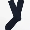 Gerippte Socken aus Baumwollmischung