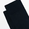 Gerippte Socken aus Baumwollmischung