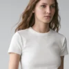 Geripptes, schweres Kurzarm-T-Shirt Geripptes, schweres Kurzarm-T-Shirt