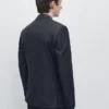 Gestreifter Anzug-Blazer aus Cool Wool Gestreifter Anzug-Blazer aus Cool Wool