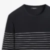 Gestreifter Pullover mit Rundhalsausschnitt Gestreifter Pullover mit Rundhalsausschnitt